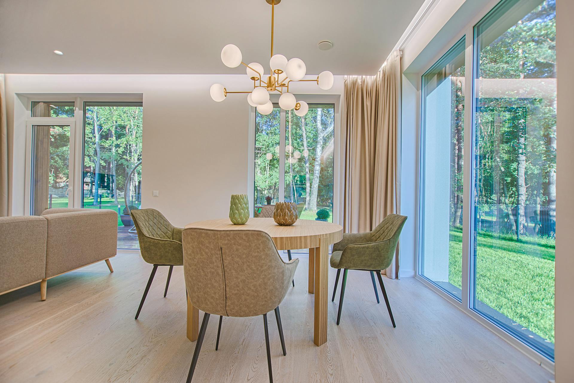 Modern living space with contemporary design elements