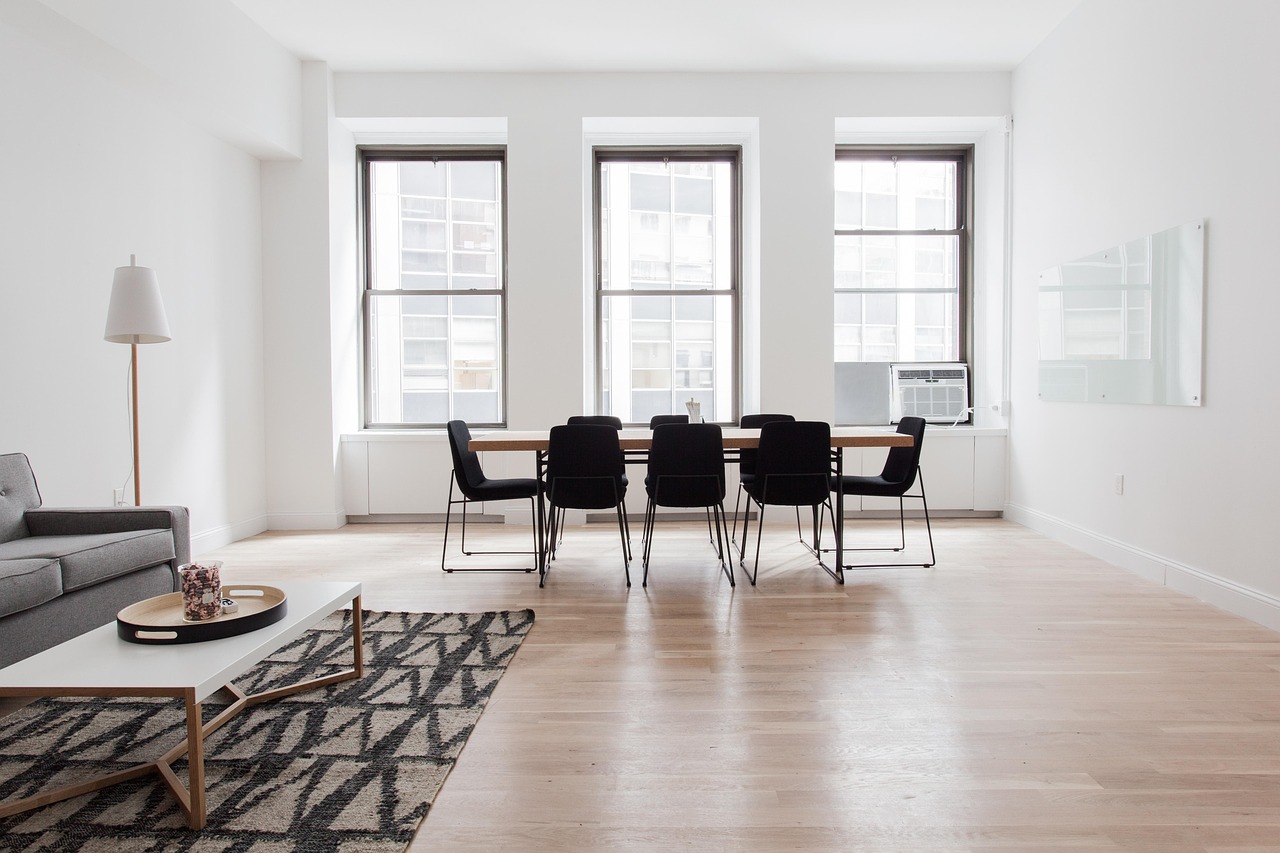 Luxury interior with designer lighting and elegant furnishings