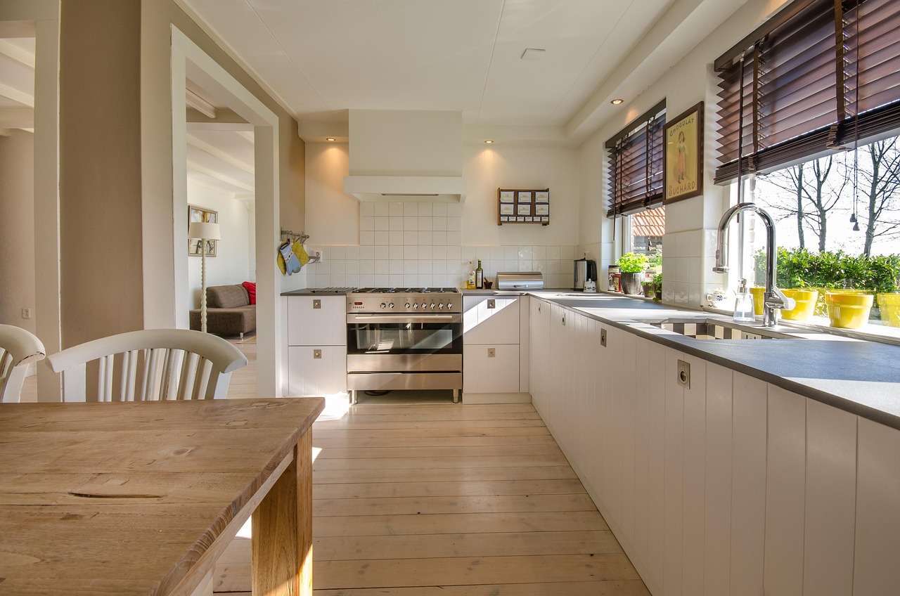 Sleek modern kitchen with integrated appliances and clean lines